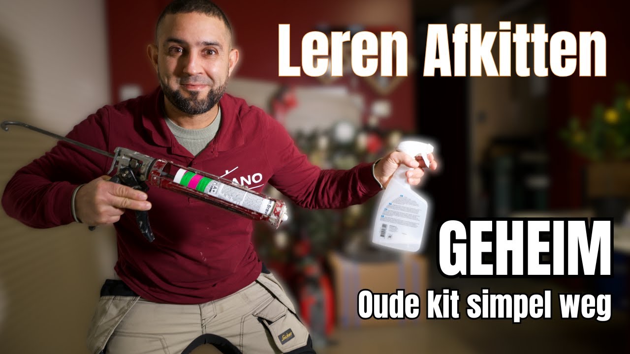 Leer oude kit verwijderen en zelf strak afkitten  Geheime truc