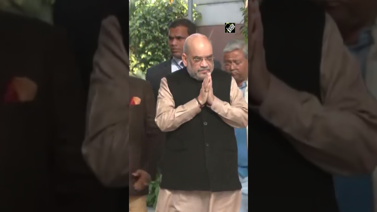 Amit Shah arrives at BJP headquarters for CEC meeting