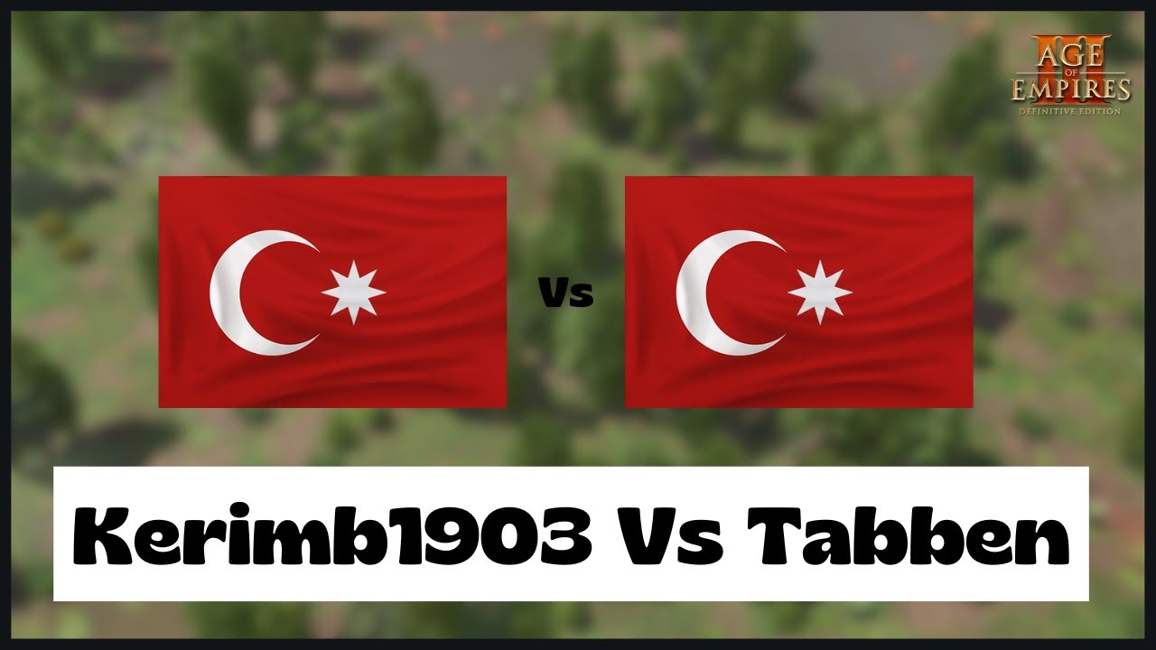 Age of Empires 3- Ottoman Vs Ottoman | Kerimb1903 Vs Tabben the NR20 dodger | Aoe3 DE | 1v1 Pro | 4K