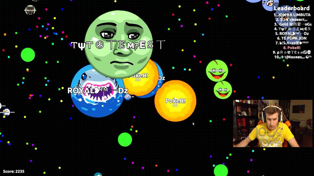 PÓKER! DIME QUE SI, DALE...NO ME LO PUEDO CREER!!! | AGAR.IO