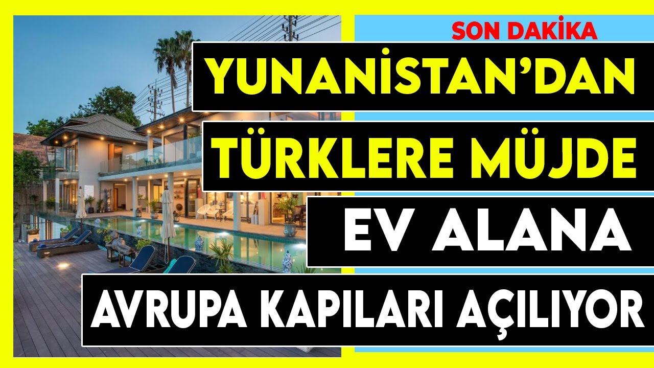 Yunanistan'da ev almak için çok önemli neden! Yunanistan Golden Visa ile Avrupa'da serbest dolaşım
