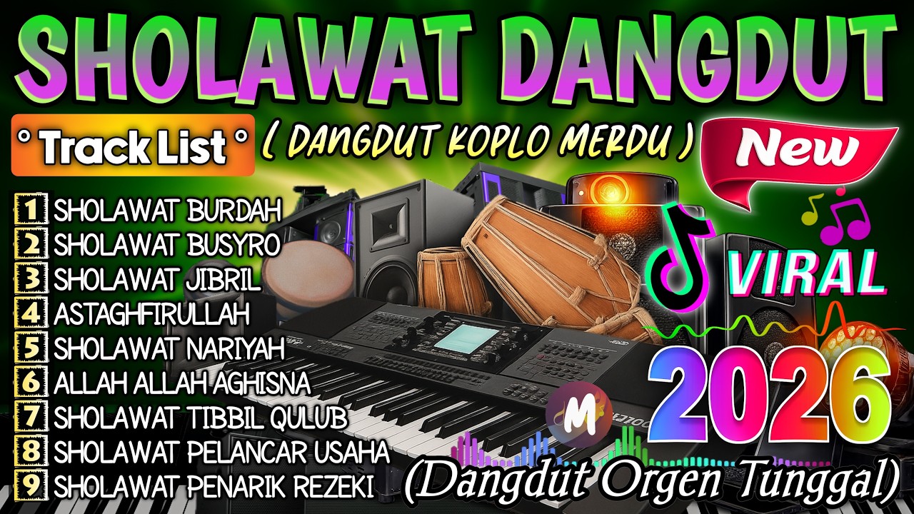 KUMPULAN DANGDUT SHOLAWAT MERDU 2026 | LENGKAP LIRIK SHOLAWAT | PAS DIDENGAR PAS DI HATI VIRAL 2026