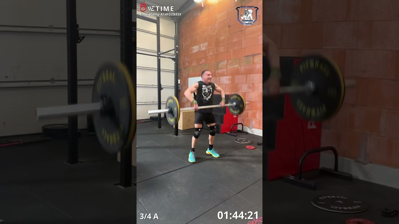 West Coast Throwdown 25.2 Athlète B Catégorie Scaled Jeremy Manent