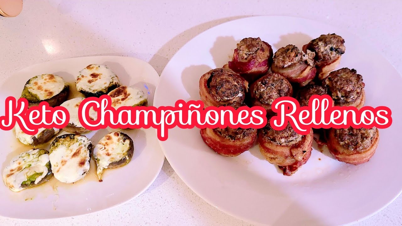 KETO CHAMPIÑONES RELLENOS 🍄