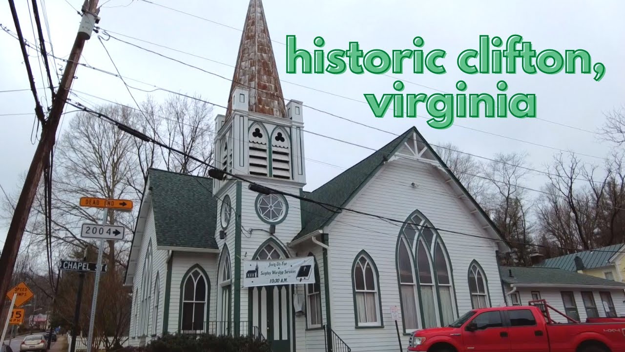 Walking Through Historic Clifton, Virginia | ASMR Small Town Sounds | Wander This Way