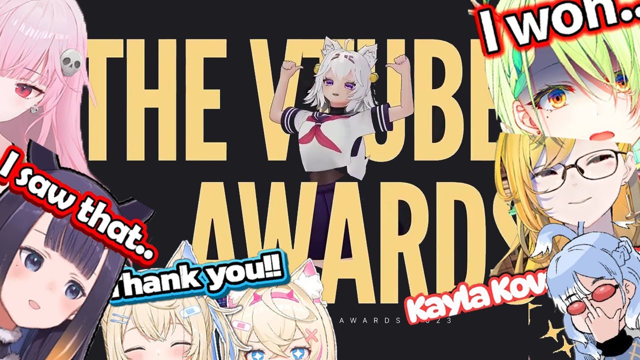 All Hololive Winner REACTIONS from Filian's VTUBER AWARDS 2023 Part 1 [Clip Compilation]
