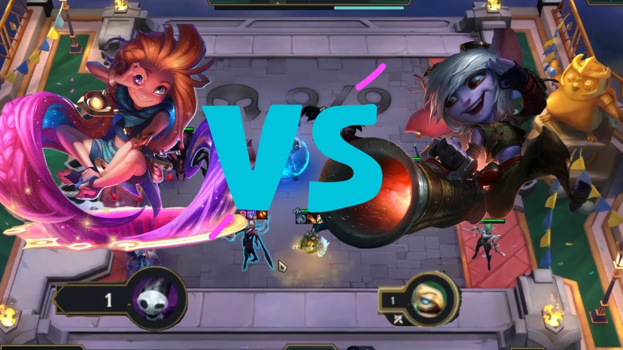 Emisarios corki vs Hechiceros Zoe  | Última fight 1HP | TFT SET 13