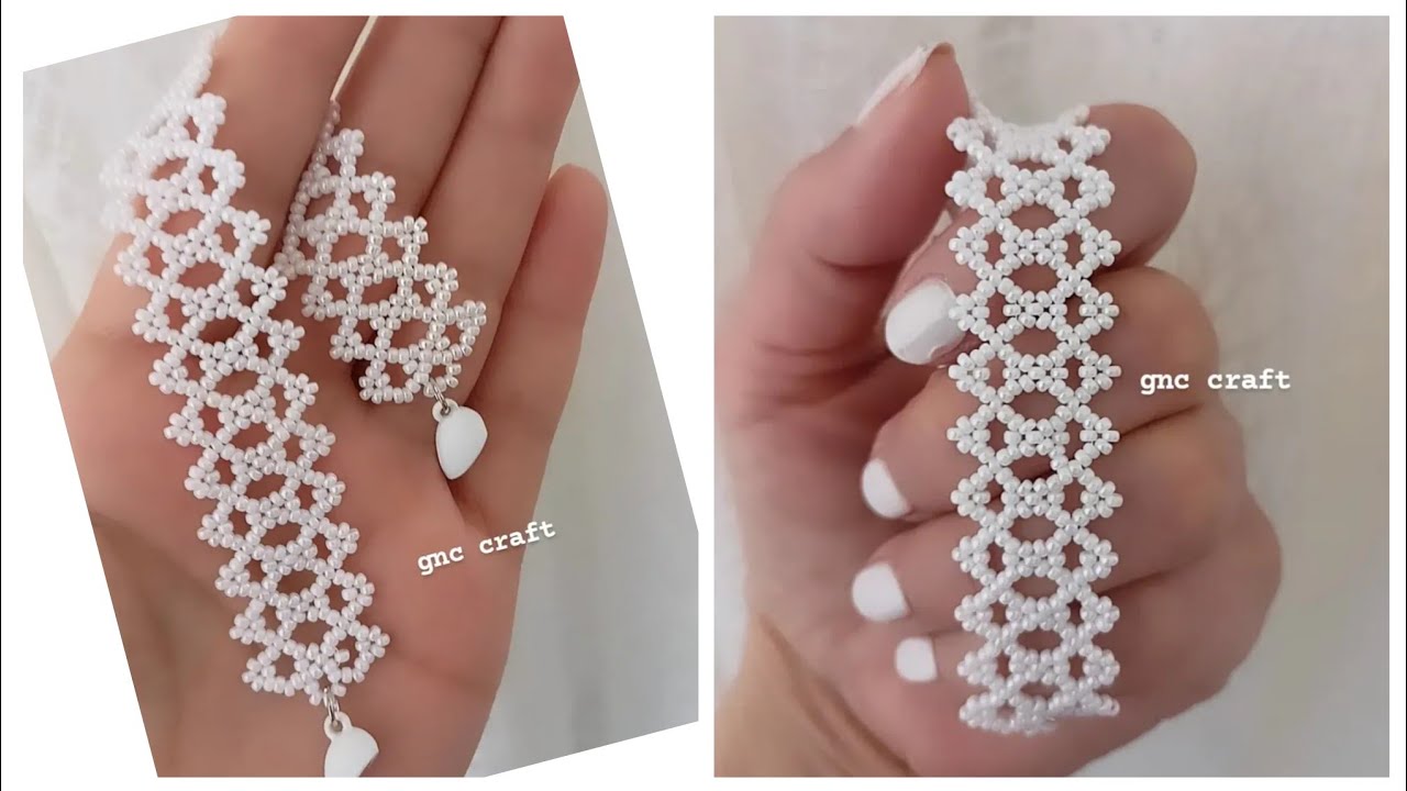 DANTEL BİLEKLİK YAPIMI  LACE BRACELET MAKING