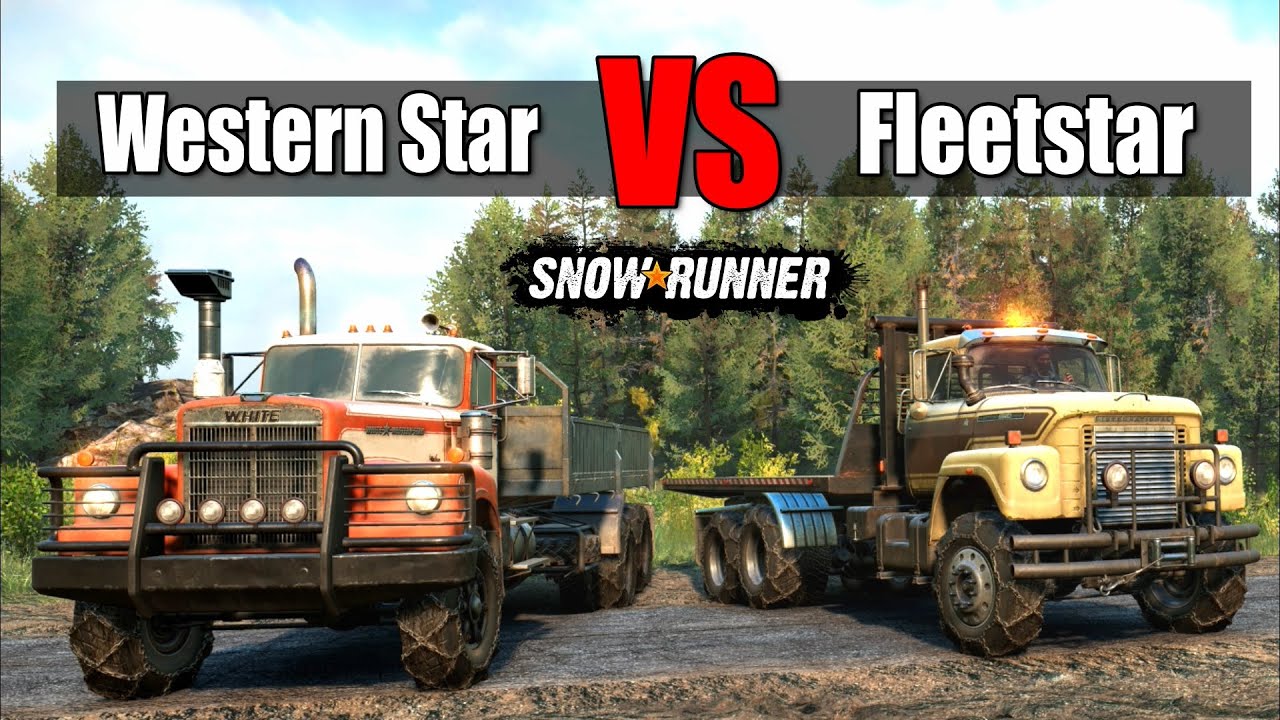 Snowrunner International Fleetstar vs White Western Star | Best Heavy Duty Truck