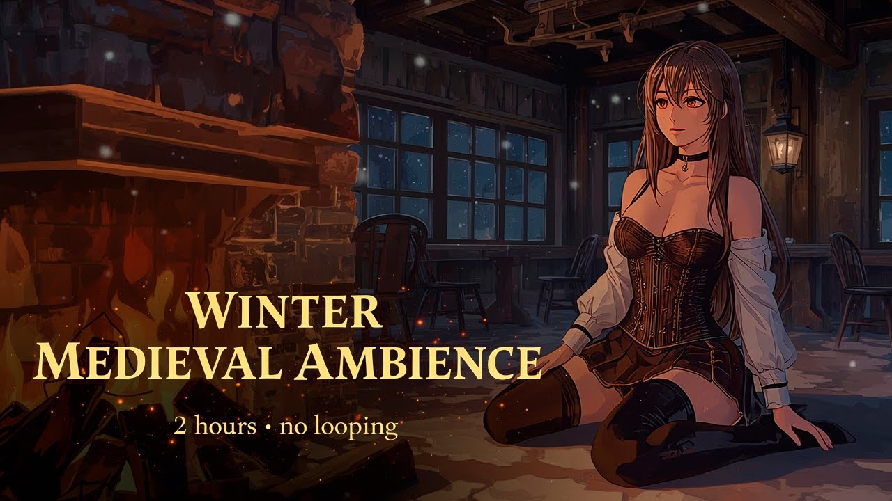 She Stayed by the Fire 🔥 | Winter Tavern After Dark