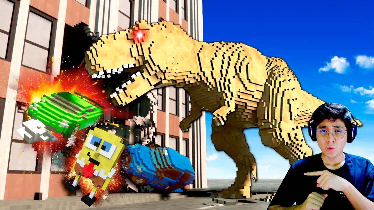 Una INVASION de TREXS DESTRUYE una CIUDAD en Teardown