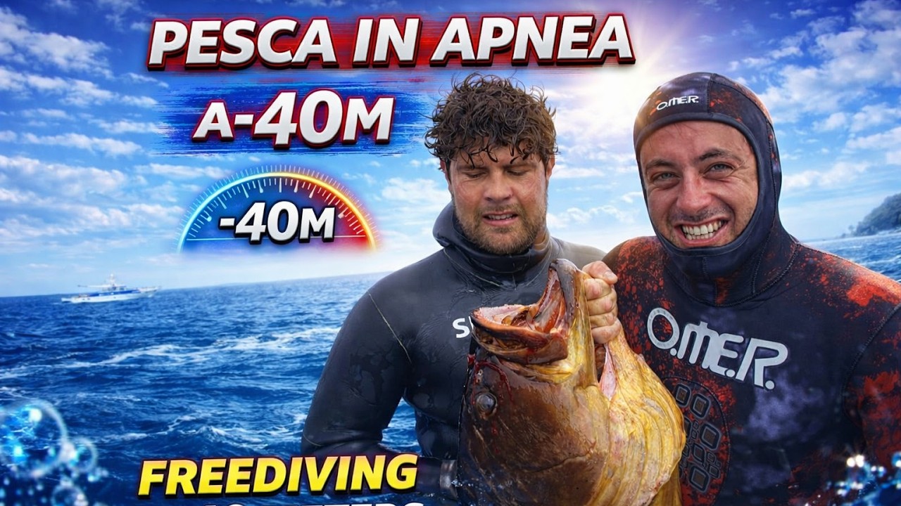Pescare in Apnea a -40m di Profondità