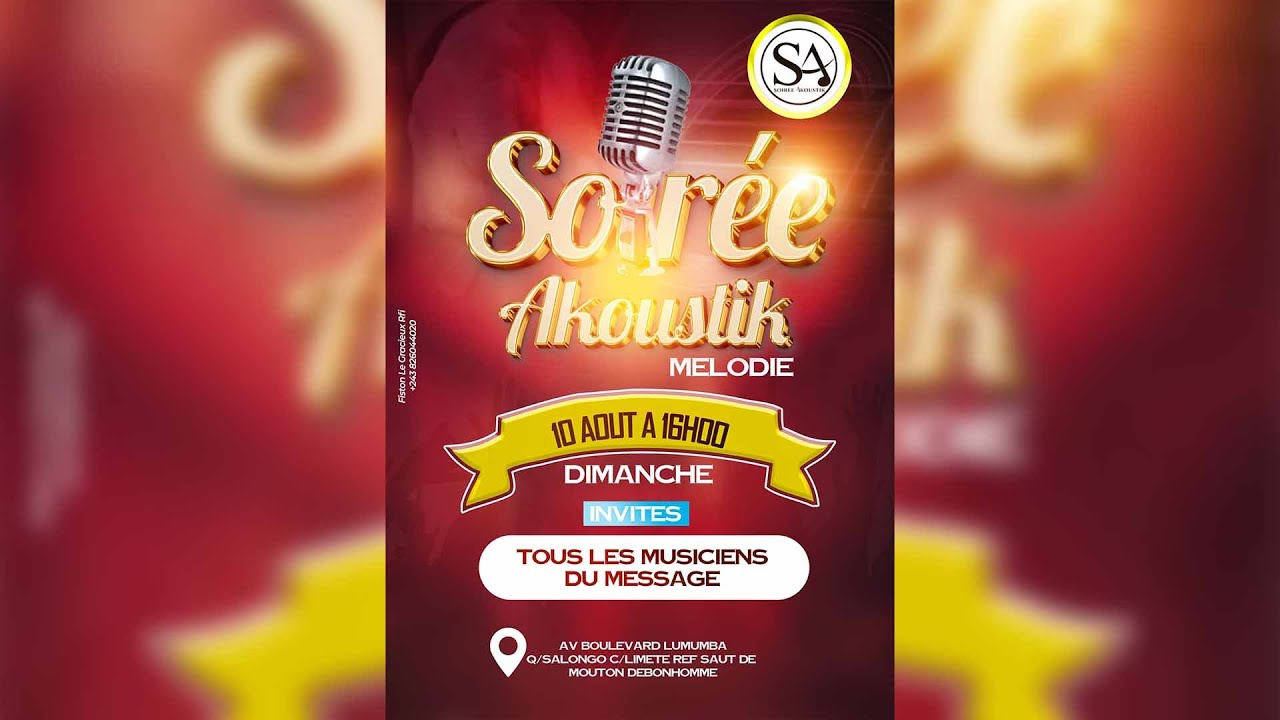 🔴 EN DIRECT | Soirée d’Adoration – Akoustik Mélodie | 10 AOUT 2025 | Limete, Kinshasa