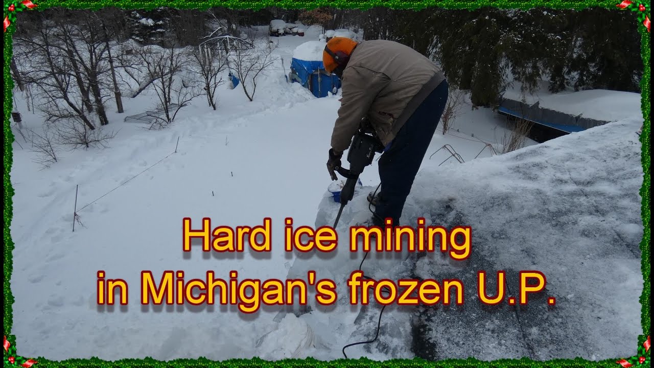 Hard ice mining in Michigan's FROZEN U.P.! Copperland prospecting how-to