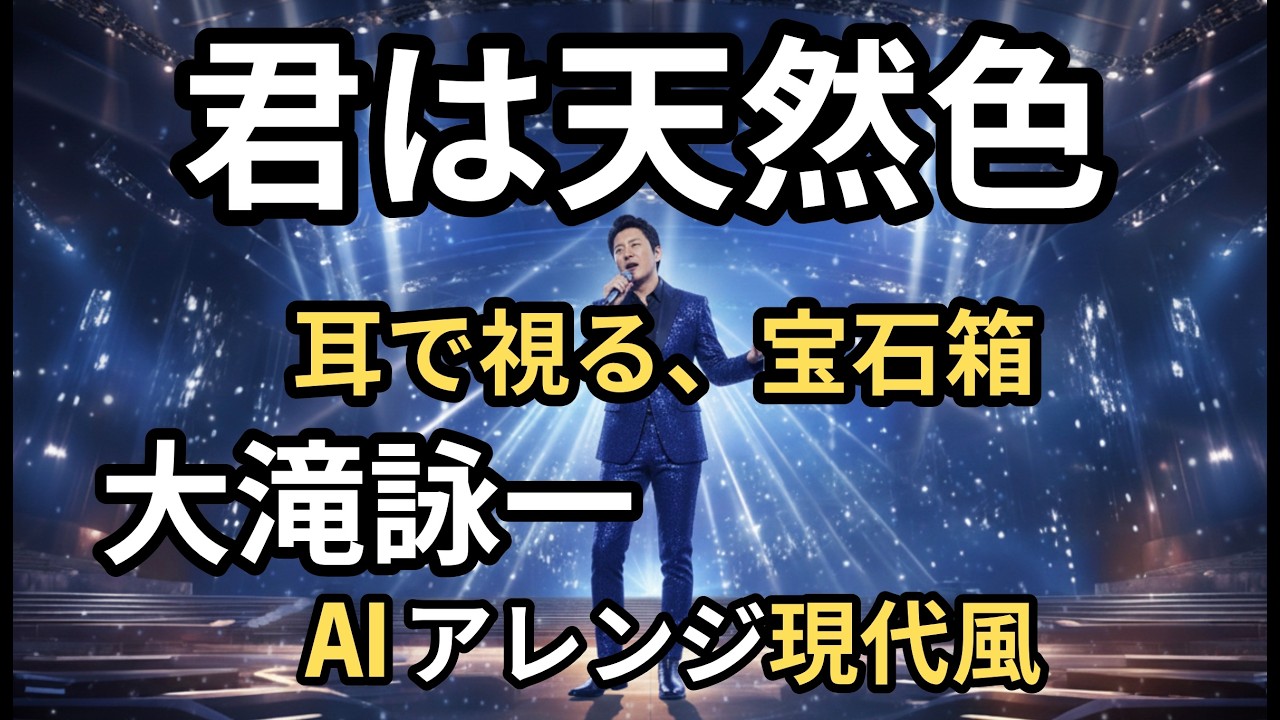 【最新AIリメイク】君は天然色 : 大瀧詠一   1,000回聴いたあの音が、今、初めての鮮やかさで蘇る」