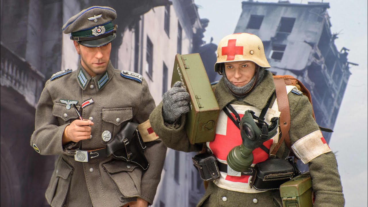 D80183 1/6 WWII German WH Medic Officer Candidate, Unterazt &ndash;  Unboxing 1/6 Scale Action Figures