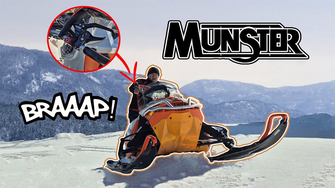 THE BEST SKIDOO UPGRADE YOU CAN DO THIS SEASON MUNSTER FINGER THROTTLE INSTALL VIDEO AND TETHER CLIP