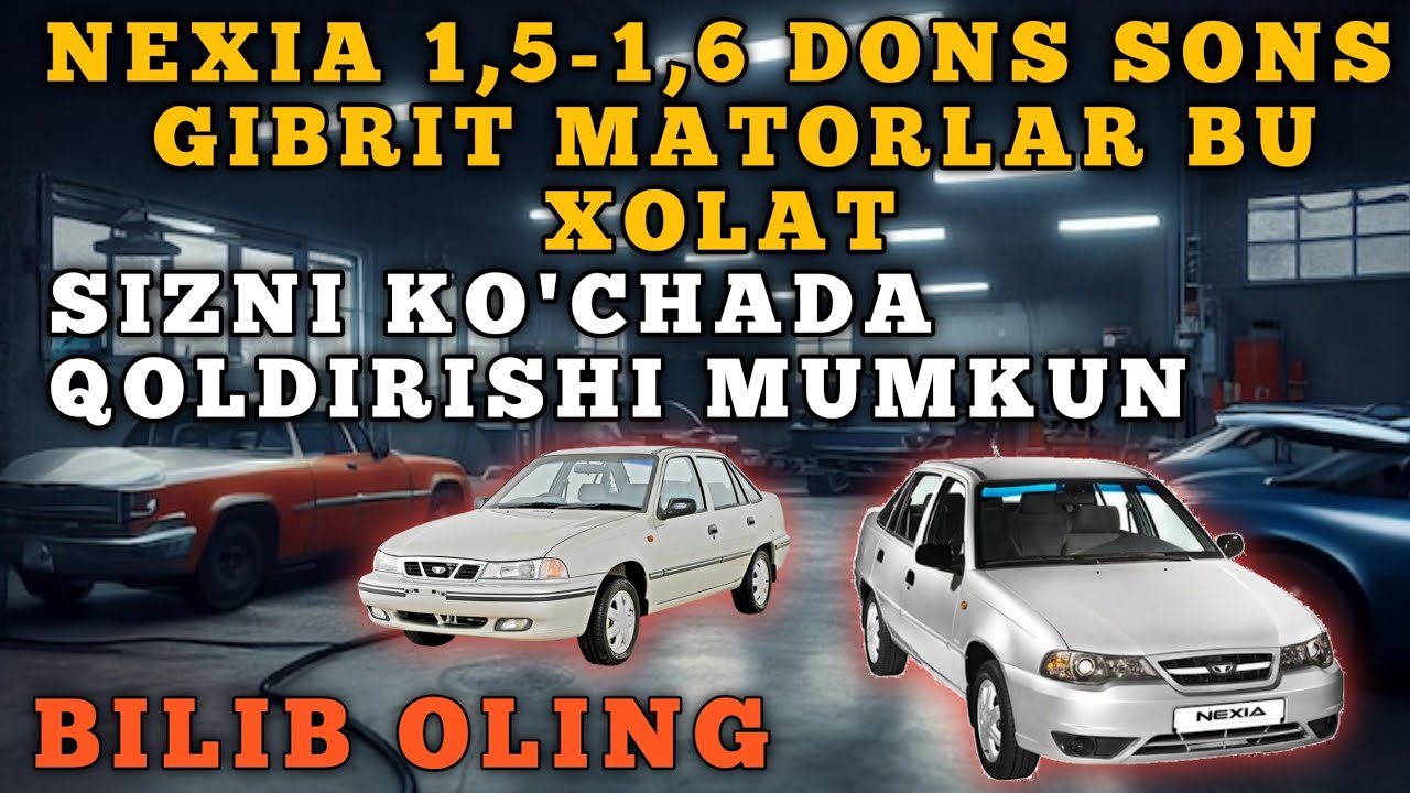 Nexia 1.6-1.5 DONS SONS GIBRIT Mator Bu Xolat Sizni Ko'chada Qoldiradi Ogox Bo'ling