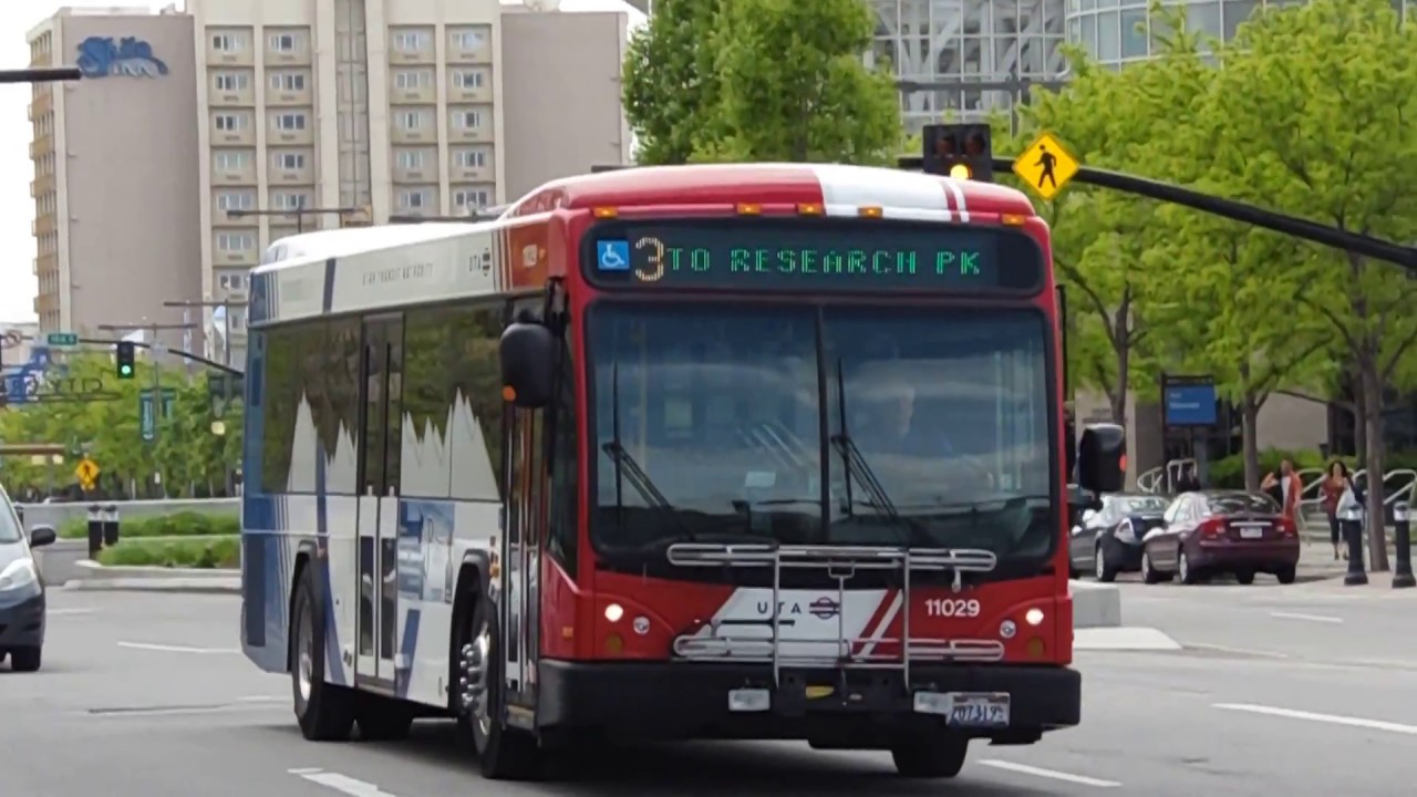 THE GILLIG BRT BUSES OF UTA IN SALT LAKE CITY UTAH