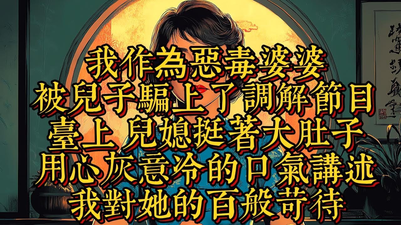 我作為惡毒婆婆被兒子騙上了調解節目台上兒媳挺着大肚子用心灰意冷的口氣講述|恐怖動漫|懸疑動漫|虐心動漫
