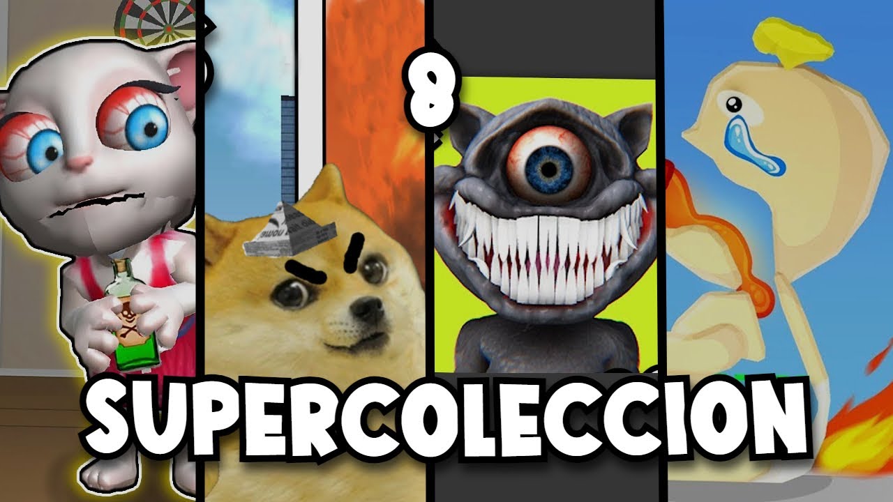 LOS MEJORES JUEGOS XD (Talkin Maria, Simulador de comer y más  -SUPERCOLECCIÓN 8  -JUEGOS CON CHEEMS