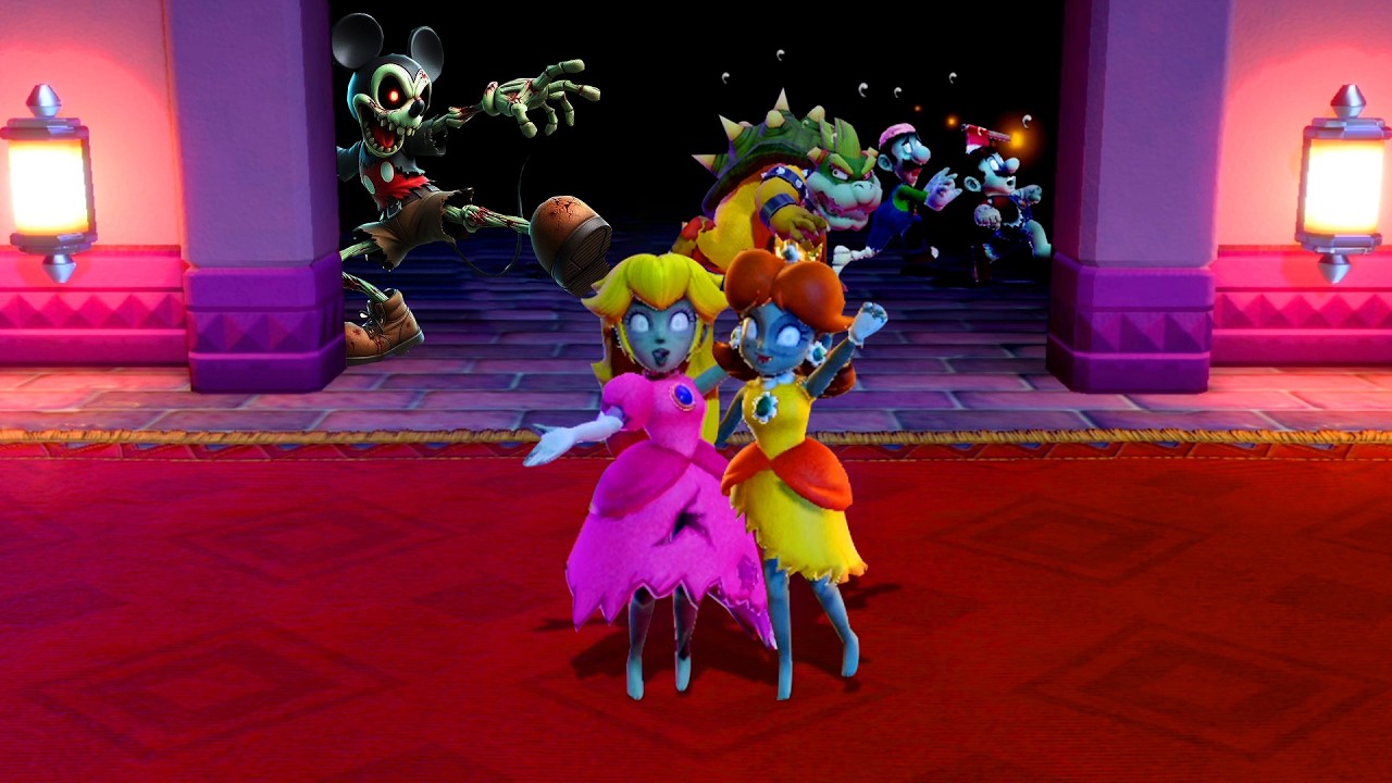 【マリオパーティシリーズ】ゾンビミニゲームナイト！ピーチVSマリオVSデイジーVSルイージ
