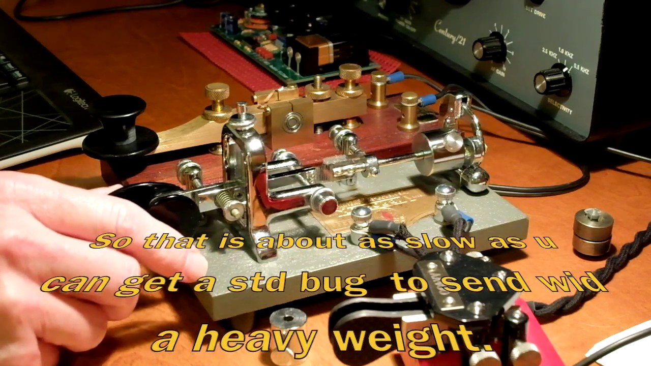Slow down your Vibroplex Bug with a 1.9oz weight
