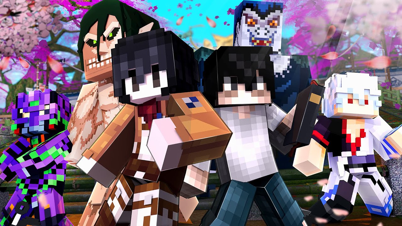 NOS CONVERTIMOS EN ANIME EN MINECRAFT TROLL 😱