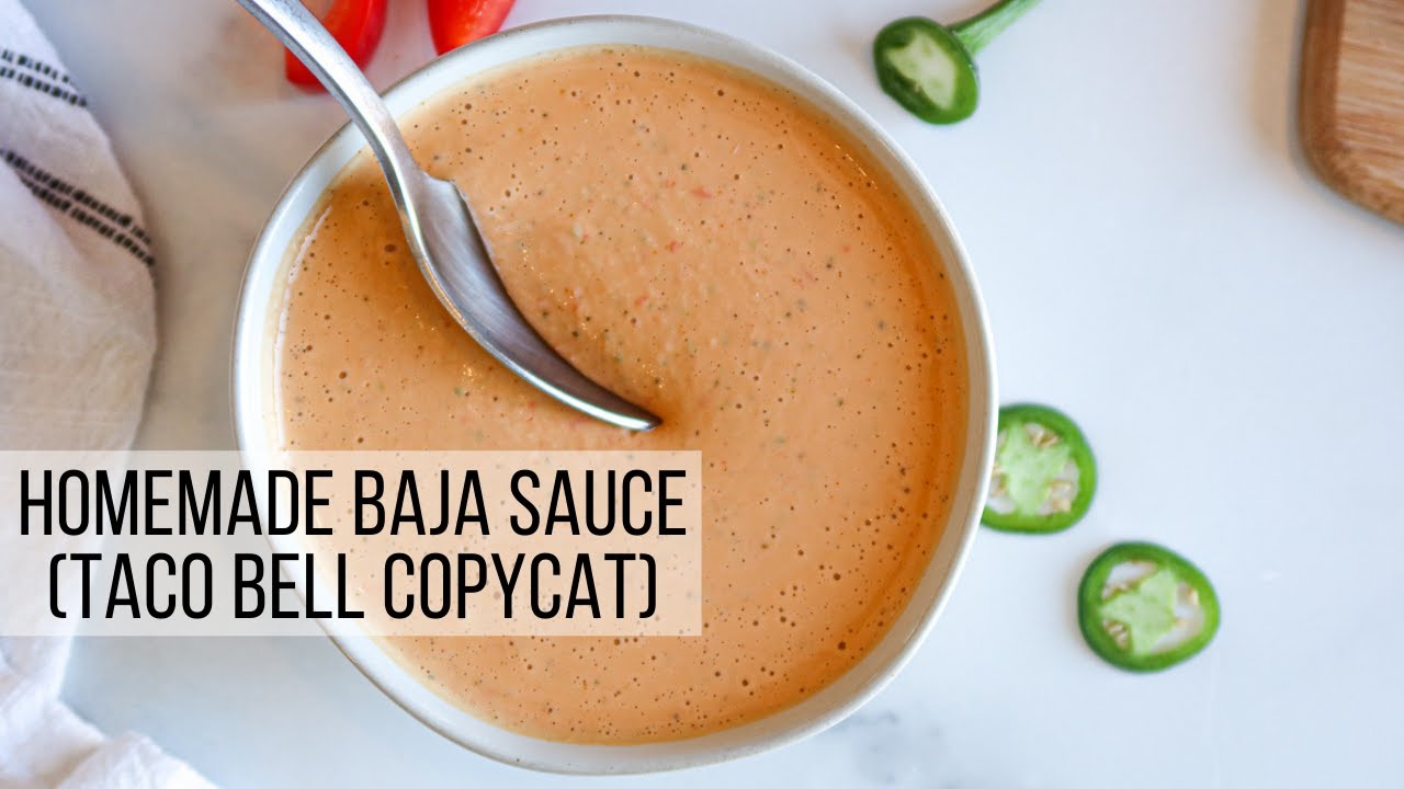 Easy Homemade Baja Sauce (Taco Bell Copycat)