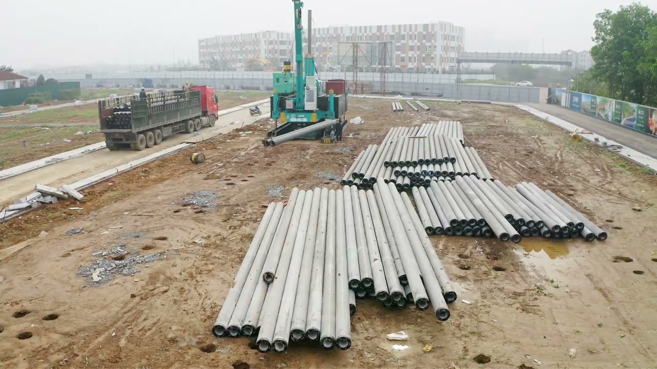 Nhật ký công trường An Khánh Economy | P6: Tăng tốc hoàn thiện 350 tim cọc  trước Tết