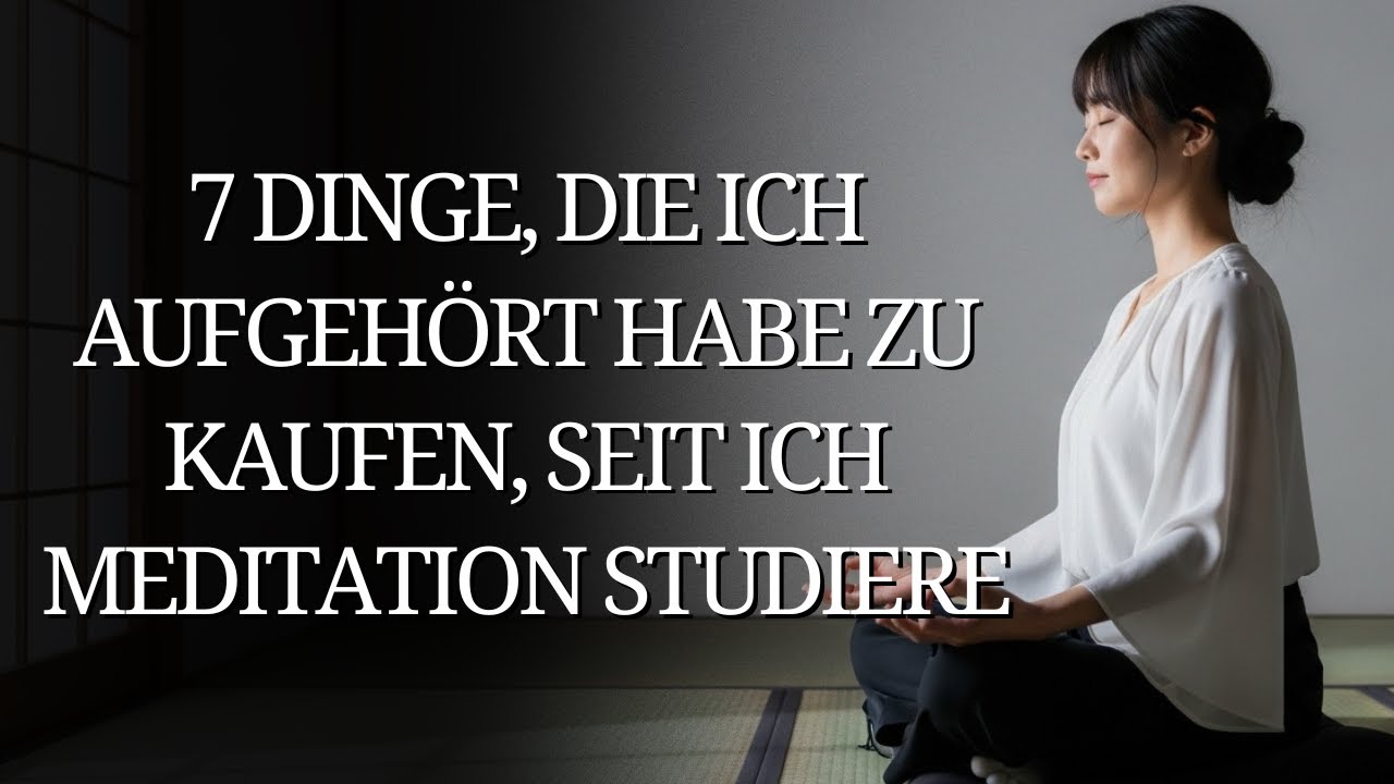7 Dinge, die ich aufgehört habe zu kaufen, seit ich Meditation studiere