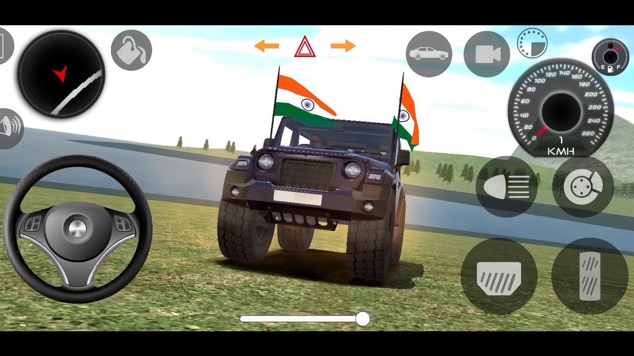 Modified Mahindra Thar😈Games:Indian yellow Thar (Gadi Wala Games)Car Game Android Game #2025 part 24
