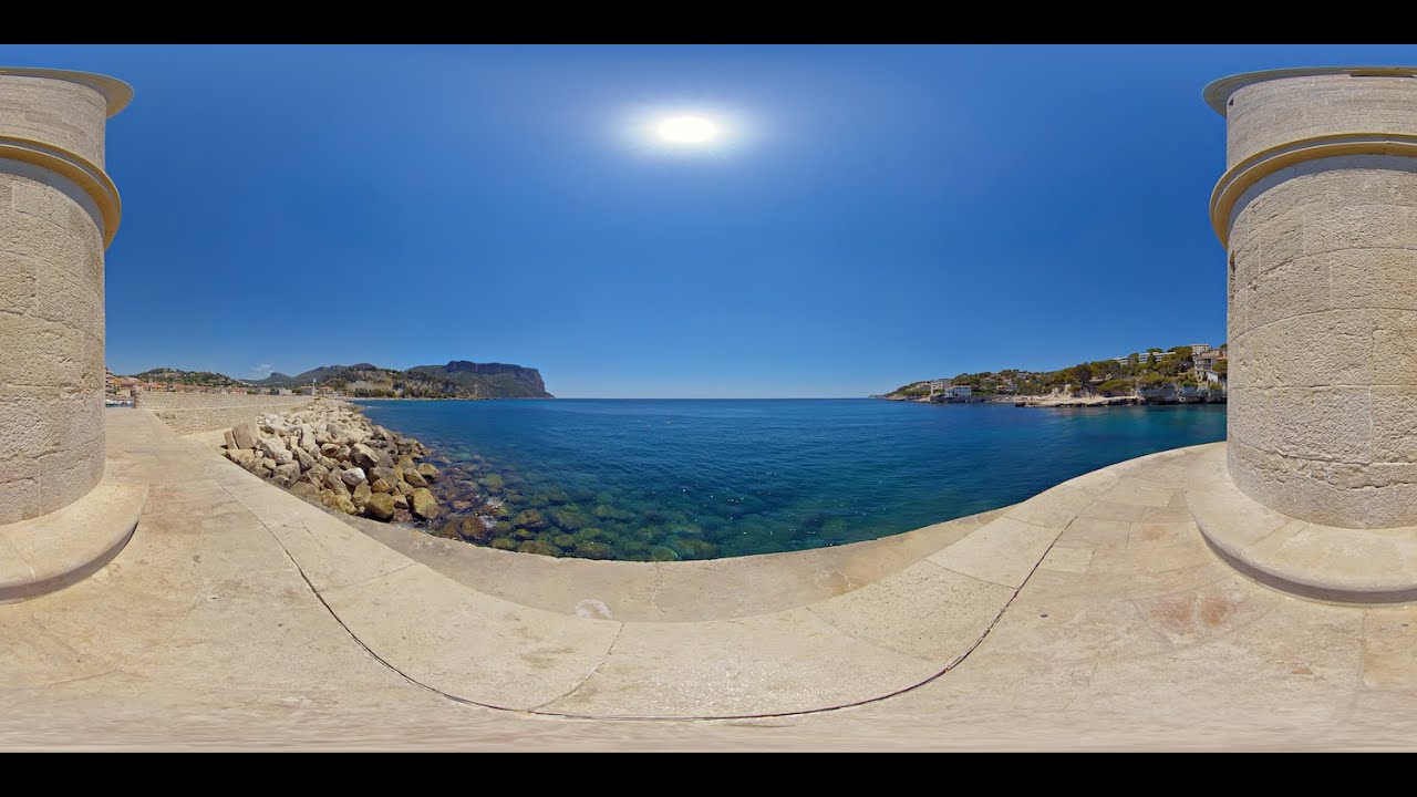 360° STOCK VIDEO 4K | Ocean Views From Lighthouse Headland | Atmosphaeres