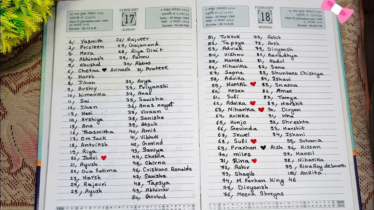 Writing Everyone’s Name I Missed During Live 💖 | Thank You All