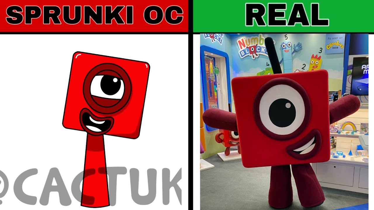 My Sprunki OC：One from Numberblocks in REAL LIFE