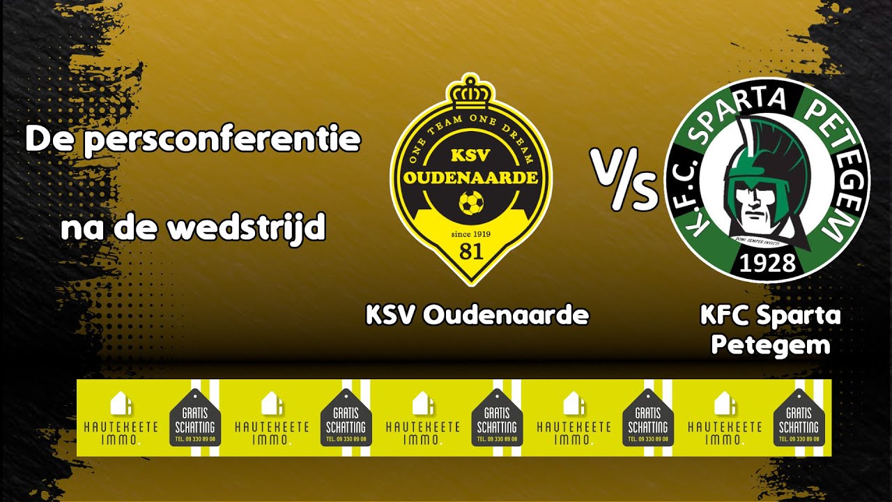 De persconferentie na de wedstrijd KSV Oudenaarde - KFC Spatrta Petegem