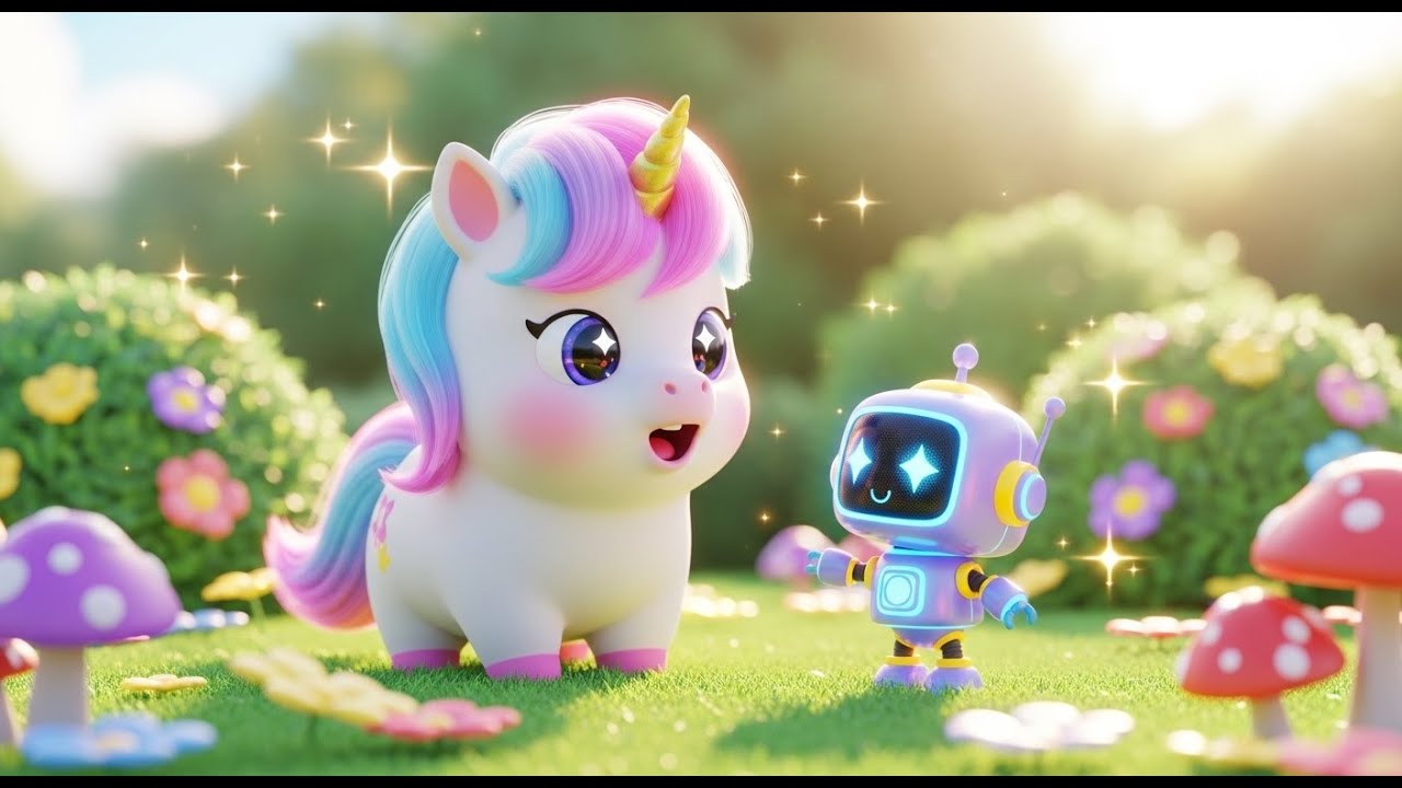 Magical Unicorn Meets a Living Toy | Fun Kids Adventure Story 🦄✨