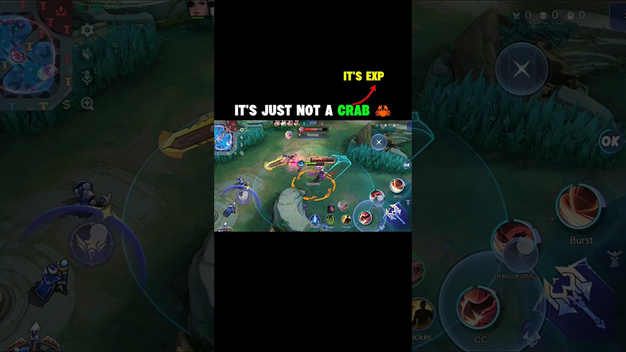 Exp lane tips and trick🦀#mobalegends5v5 #mobilelegends #mlbbmemes #mlbb #mlbblapulapu