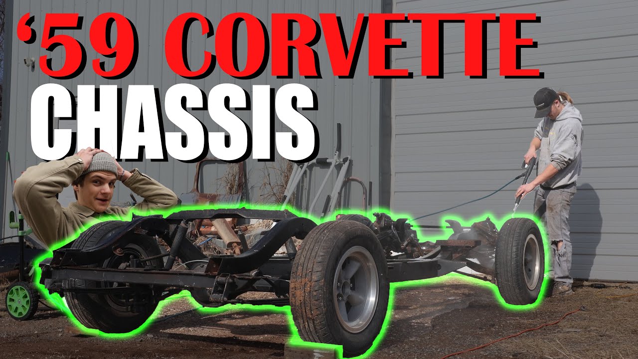 1959 C1 Corvette Chassis Treating and Sealing with KBS RUST BLAST!