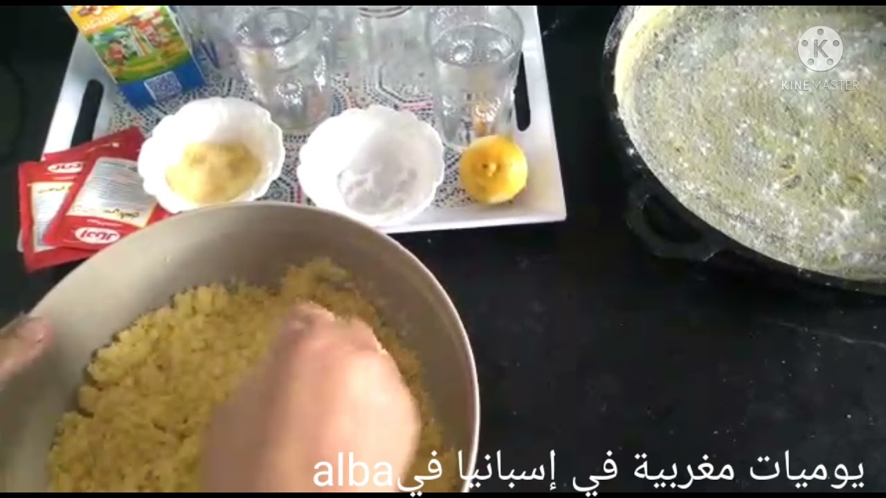 حرشة  بالحليب في المقلاة طوب بمقادير كاينا في كل بيت #الحرشة_بالحليب_المقلة