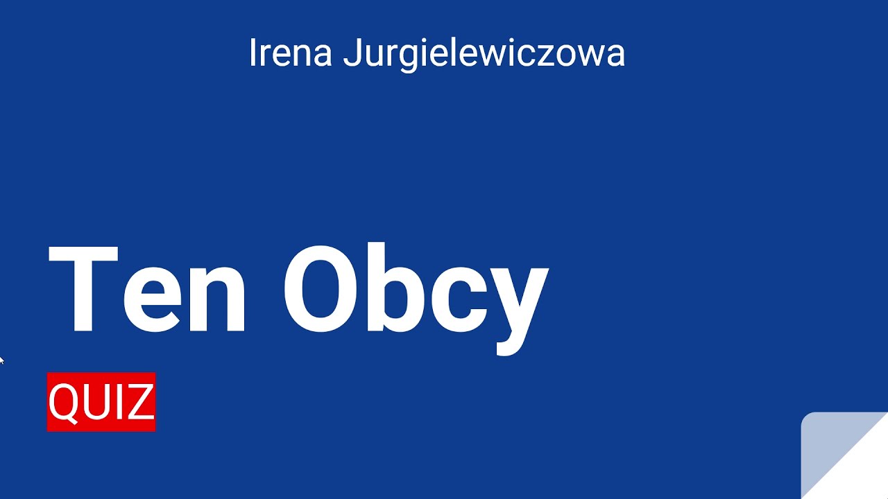 Ten obcy - quiz