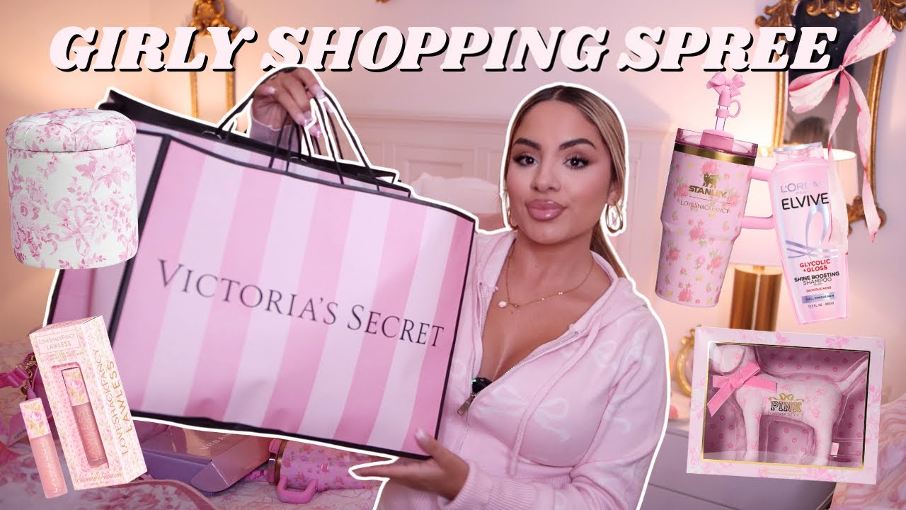 Girly Shopping Spree Haul 2025 🎀 | Huge Pink & Aesthetic Finds!