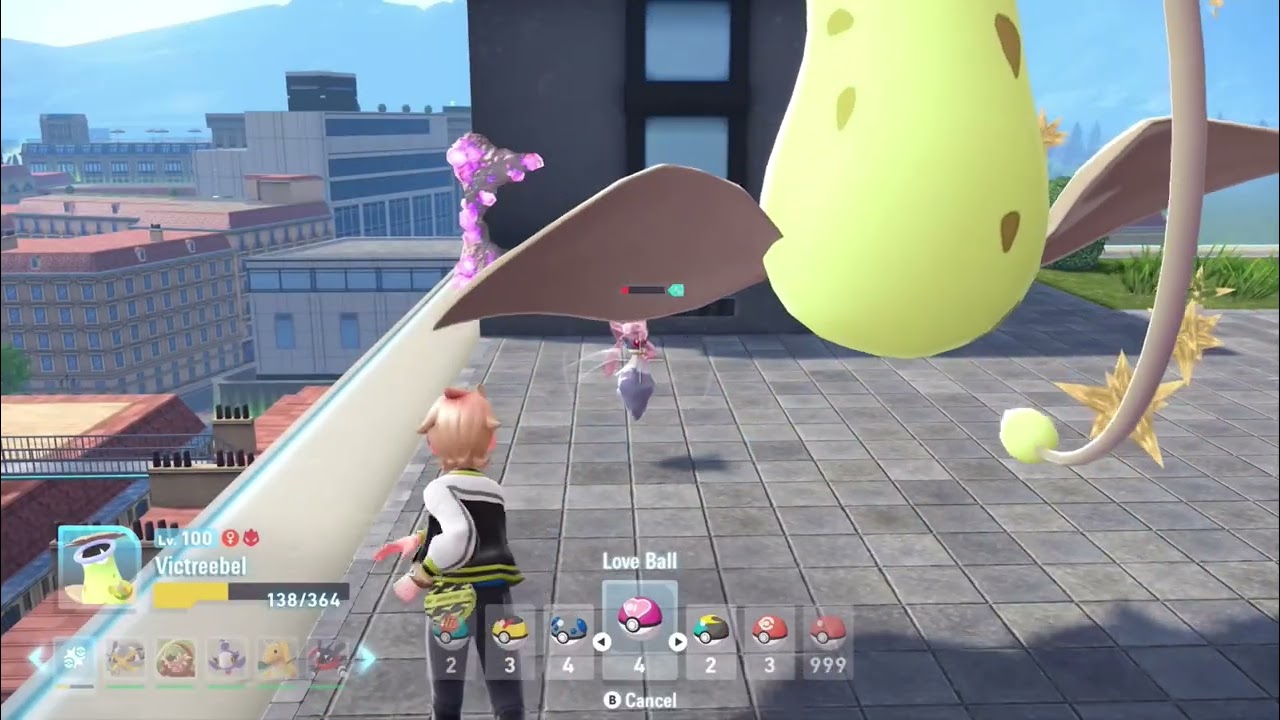 Catching Diancie in a Love Ball (Pokemon Legends ZA)