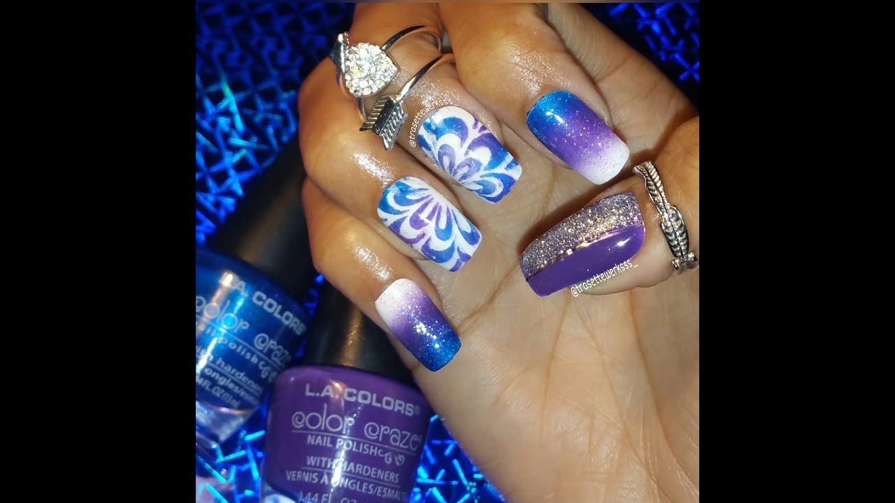 How To | No Water Watermarble Cheat Nail Art