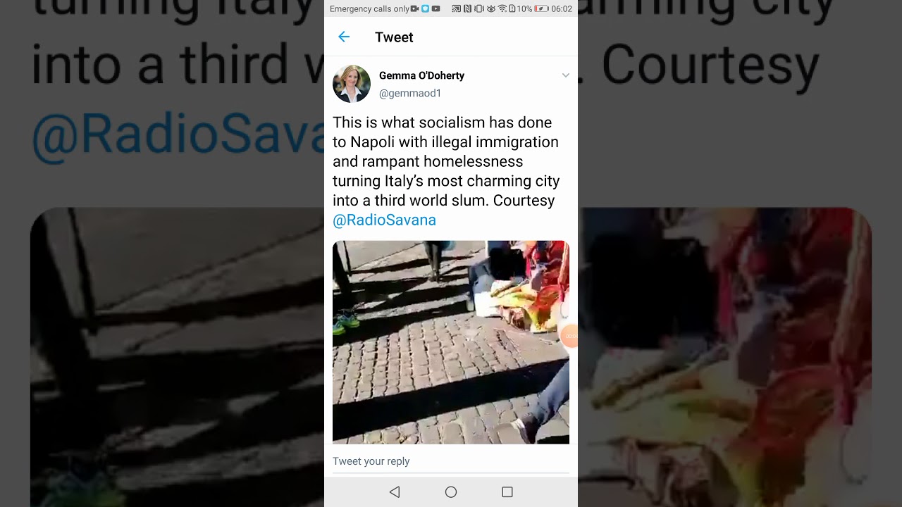 Hundreds of Illegal Immigrants Sleeping Rough in Italy Napoli