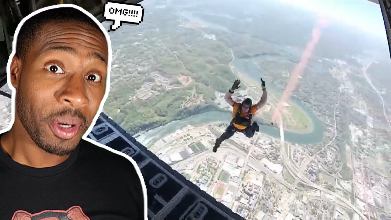 Navy Seals INSANE Parachute Jump Into Football Stadium (KB REACTION)