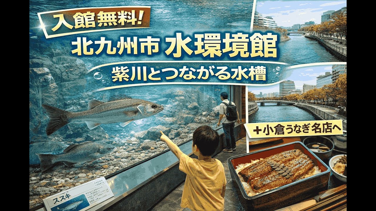 北九州市水環境館に潜入！小倉の川、紫川と北九州の自然と水のひみつを紹介【九州観光④】