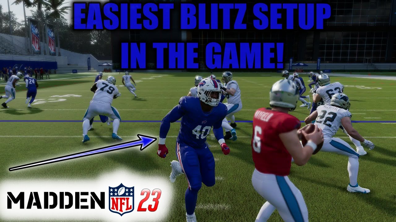 YOU CAN'T BLOCK THIS GLITCHY MADDEN 23 BLITZ! EASIEST DEFENSE TO SETUP IN THE GAME!