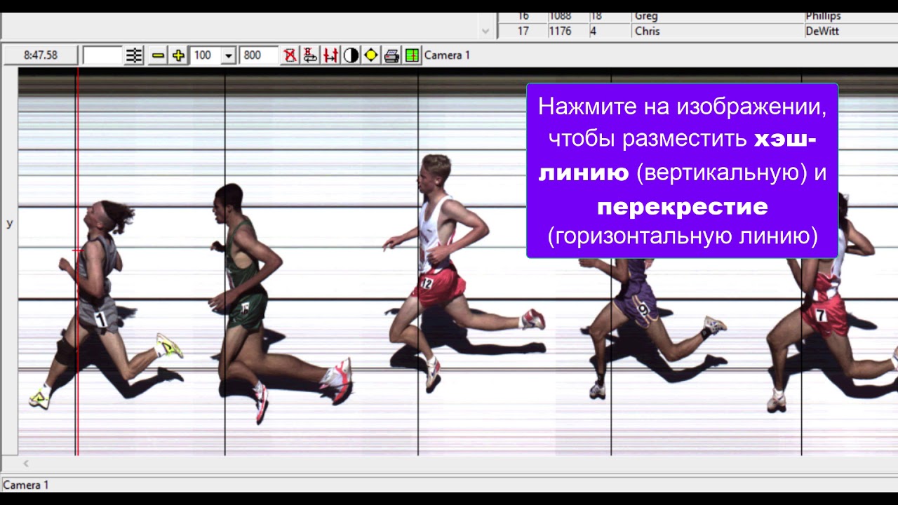 Введение в интерфейс FinishLynx