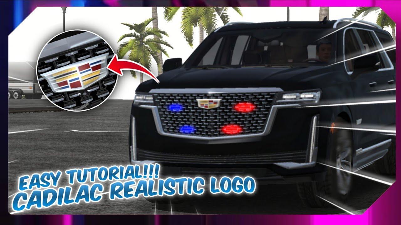CADILAC REALISTIC LOGO DESIGN TUTORIAL CAR PARKING MULTIPLAYER 